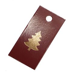 Cardboard Decal: Red Christmas Tree