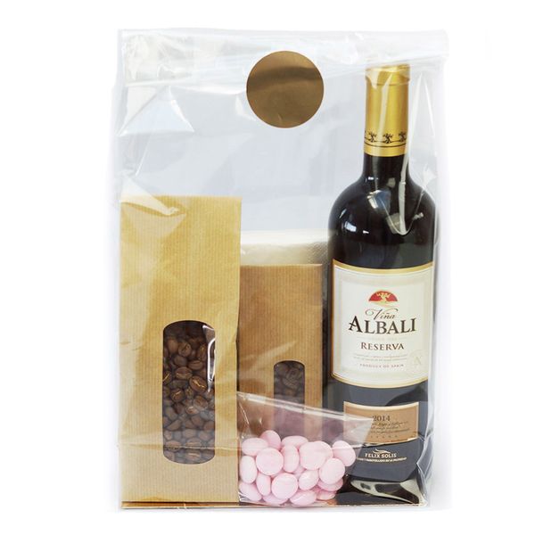 6 Goldene Hirsch-Zellophanbeutel Für Geschenke & Partydekoration